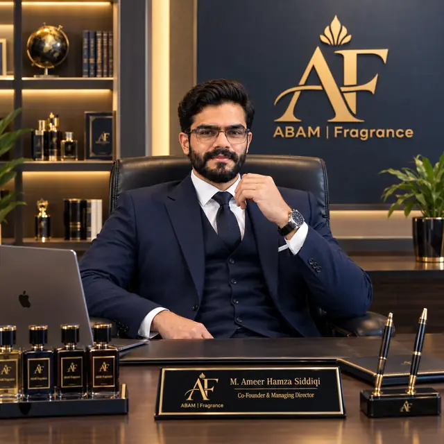 M. Ameer Hamza Siddiqi, Co-Founder & Managing Director of ABAM Fragrance
